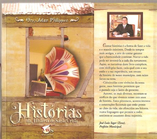 Capa do livro 'Histórias da História de Santo Cristo'.