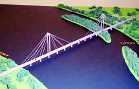 maquete da obra projetada pela Fundação Pró Ponte Porto Mauá - Alba Posse